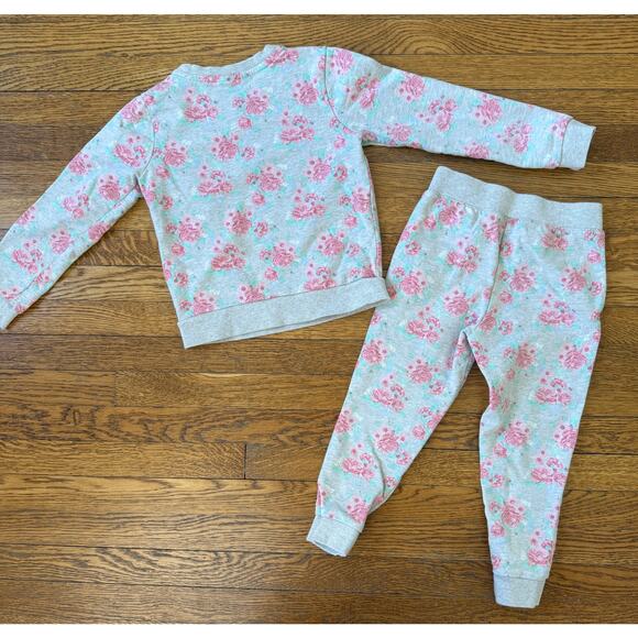 Janie and Jack Girls' Floral Sweatsuit Size 5-6 - Picture 6 of 6